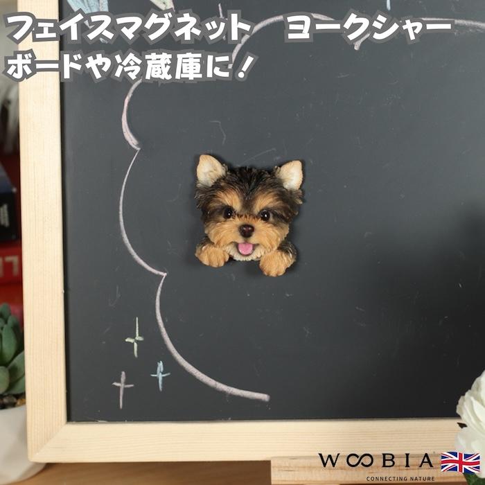 WOOBIA フェイスマグネット ヨークシャー ヨーキー 犬 冷蔵庫 マグネット かわいい 立体 リアル ヨークシャーテリア 子犬 愛犬 高さ5.7cm | WOOBIA