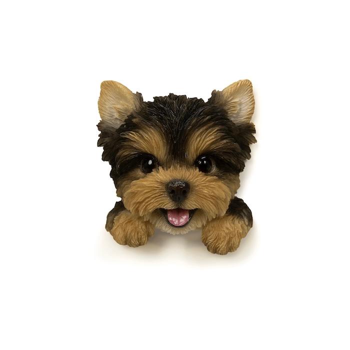 WOOBIA フェイスマグネット ヨークシャー ヨーキー 犬 冷蔵庫 マグネット かわいい 立体 リアル ヨークシャーテリア 子犬 愛犬 高さ5.7cm | WOOBIA | 01