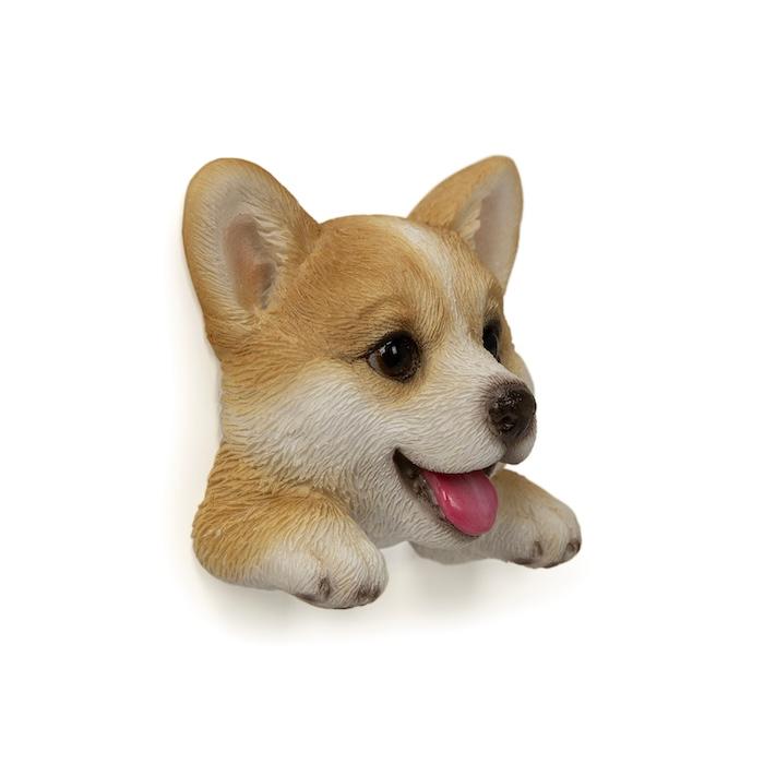 WOOBIA フェイスマグネット コーギー レッド 犬 冷蔵庫 マグネット かわいい 立体 リアル ウェルシュコーギー 子犬 愛犬 動物 幅5.7cm | WOOBIA | 05
