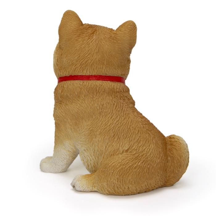 WOOBIA（ウービア） 犬 置物 モチーフ金貨をくわえる柴犬 縁起物 開運