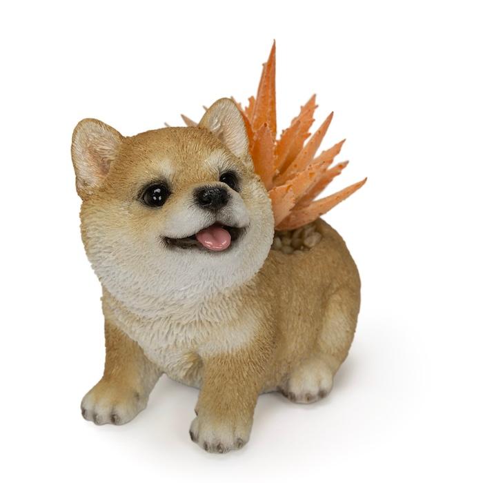 WOOBIA（ウービア） 置物 犬 玄関 インテリア 卓上 柴犬 アニマル