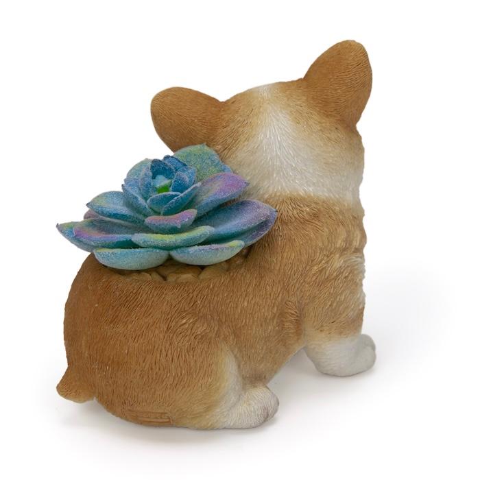 置物 犬 玄関 インテリア 卓上 コーギー レッド アニマルフェイクグリーン 幅9.5cm WOOBIA ウービア イギリス コーギー好き ギフト |  | 04