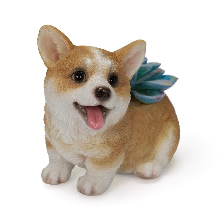 置物 犬 玄関 インテリア 卓上 コーギー レッド アニマルフェイクグリーン 幅9.5cm WOOBIA ウービア イギリス コーギー好き ギフト |  | 06