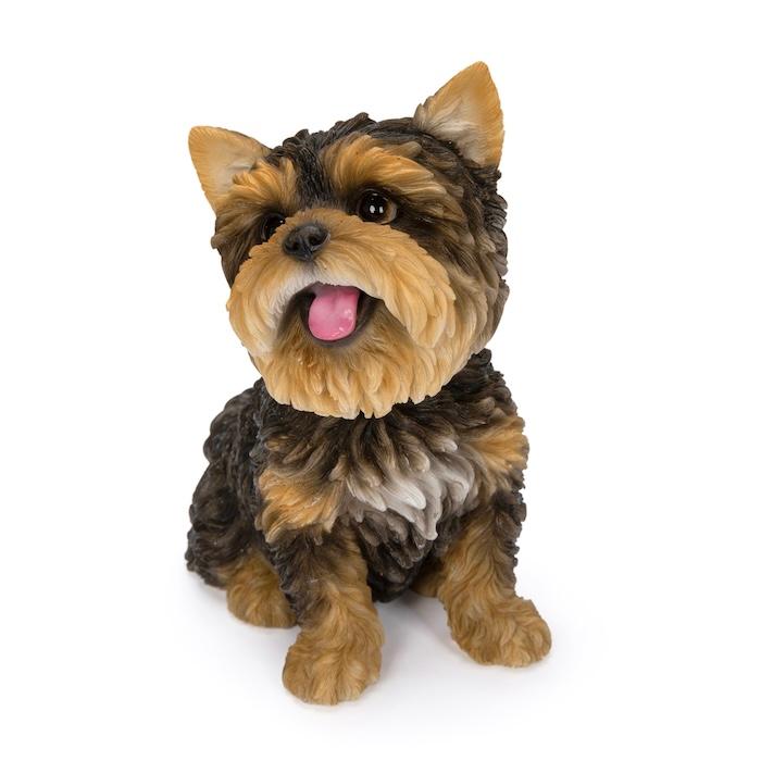 置物 犬 玄関 ガーデン 屋外 リアル ヨークシャーテリア お座りにっこり 高さ16cm WOOBIA ウービア イギリス ヨーキー好き ギフト | WOOBIA | 02