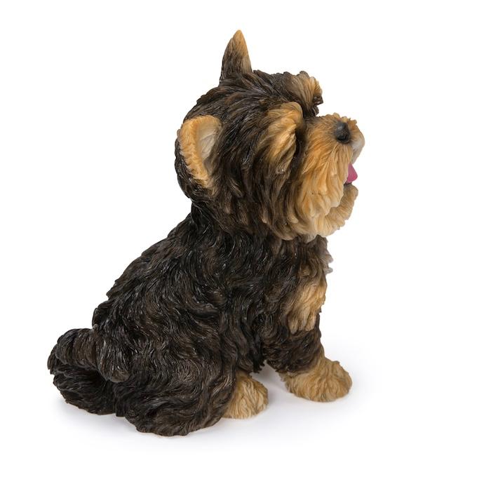 置物 犬 玄関 ガーデン 屋外 リアル ヨークシャーテリア お座りにっこり 高さ16cm WOOBIA ウービア イギリス ヨーキー好き ギフト | WOOBIA | 05
