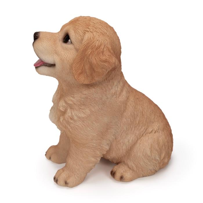 犬 置物 お座りにっこりゴールデンレトリバー 高さ15.5cm WOOBIA
