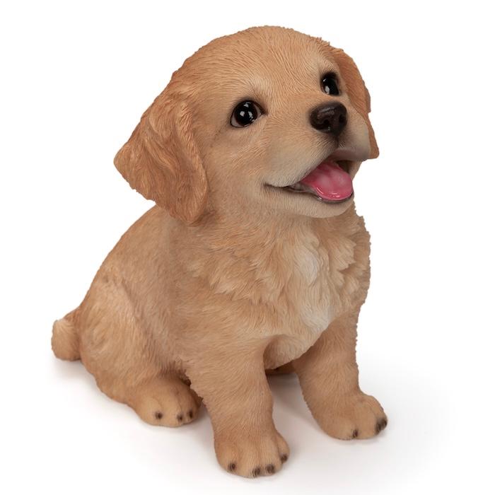 WOOBIA（ウービア） 犬 置物 お座りにっこりゴールデンレトリバー 高さ