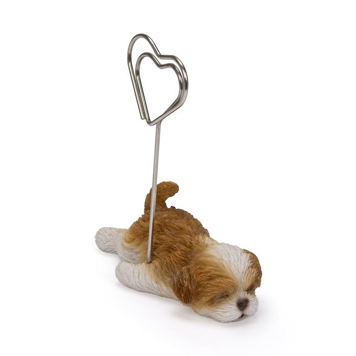 メモスタンド 犬 シーズー 高さ8cm かわいいメモクリップ 置物インテリア メモホルダー カード woobia ウービア |  | 05