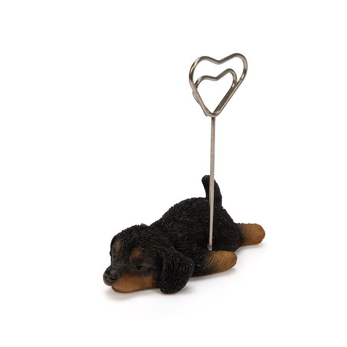 メモスタンド 犬 ダックスフンド ブラック 高さ8cm かわいいメモクリップ 置物インテリア メモホルダー カード woobia ウービア |  | 02