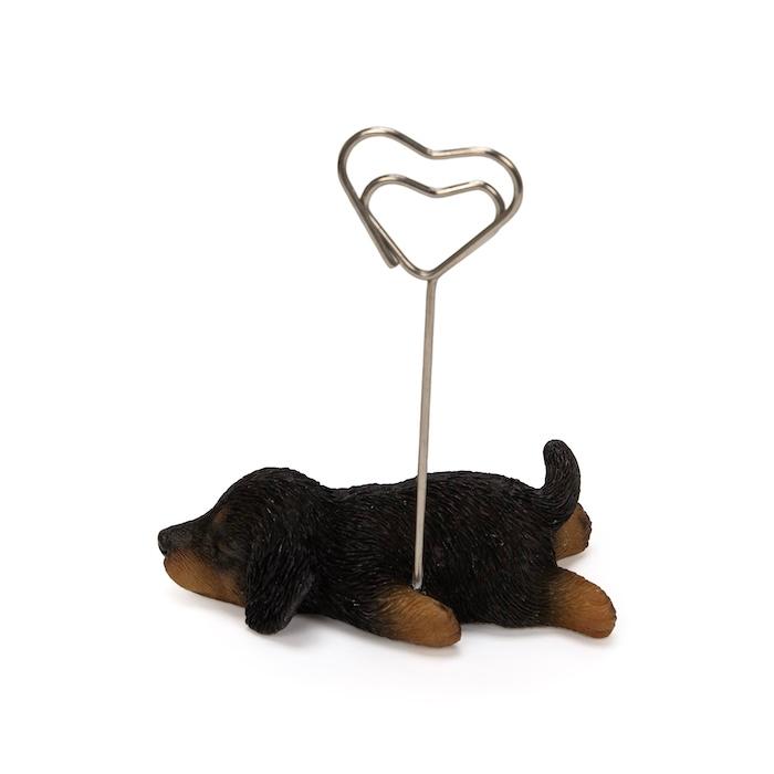 メモスタンド 犬 ダックスフンド ブラック 高さ8cm かわいいメモクリップ 置物インテリア メモホルダー カード woobia ウービア |  | 03
