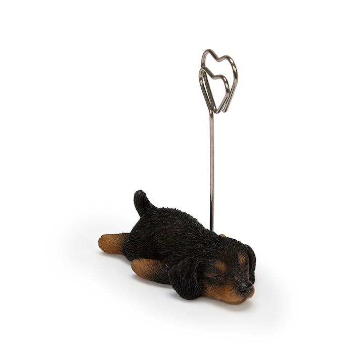 メモスタンド 犬 ダックスフンド ブラック 高さ8cm かわいいメモクリップ 置物インテリア メモホルダー カード woobia ウービア |  | 05