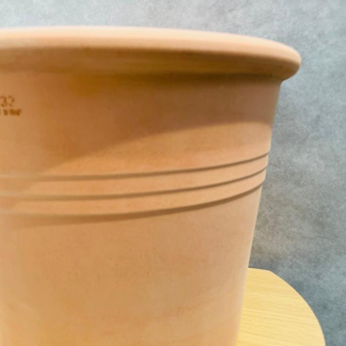 イタリア製 テラコッタ植木鉢 大型 11号 赤土色 イタリアンテラコッタ