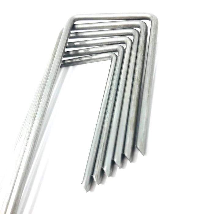 防草シート ピン 固定杭 15cm 100本セット J字型アンカーピン 除草シート 止めピン シート押さえ マルチ押さえ 人工芝 |  | 03