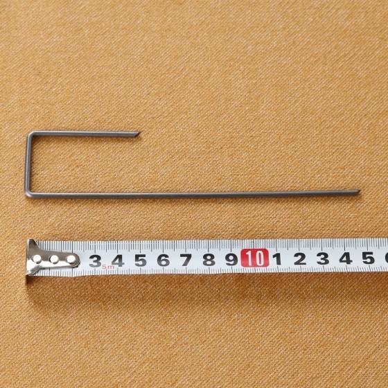 防草シート ピン 固定杭 15cm 200本セット J字型アンカーピン 除草シート 止めピン シート押さえ マルチ押さえ 人工芝 |  | 01