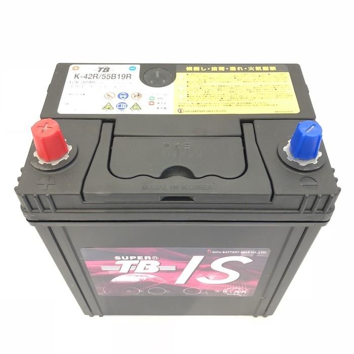 K-42R 55B19R 車 バッテリー アイドリングストップ車用 岐阜バッテリー販売 SUPER TB EFB 充電制御車 標準車 軽自動車 |  | 01