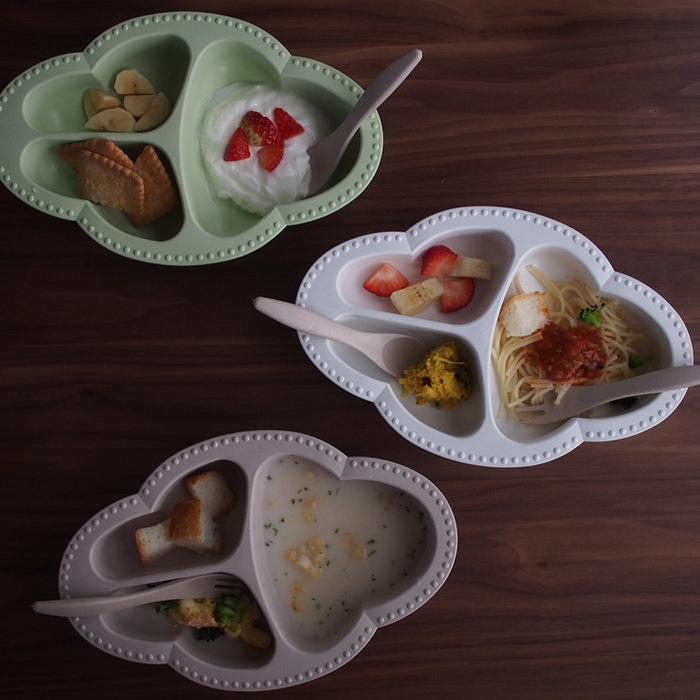 3色から選べる ベビーギフト もぐもぐ5点セット 食器 エプロン マット 一式 Lien de famille おしゃれで可愛い | lien de famille | 14