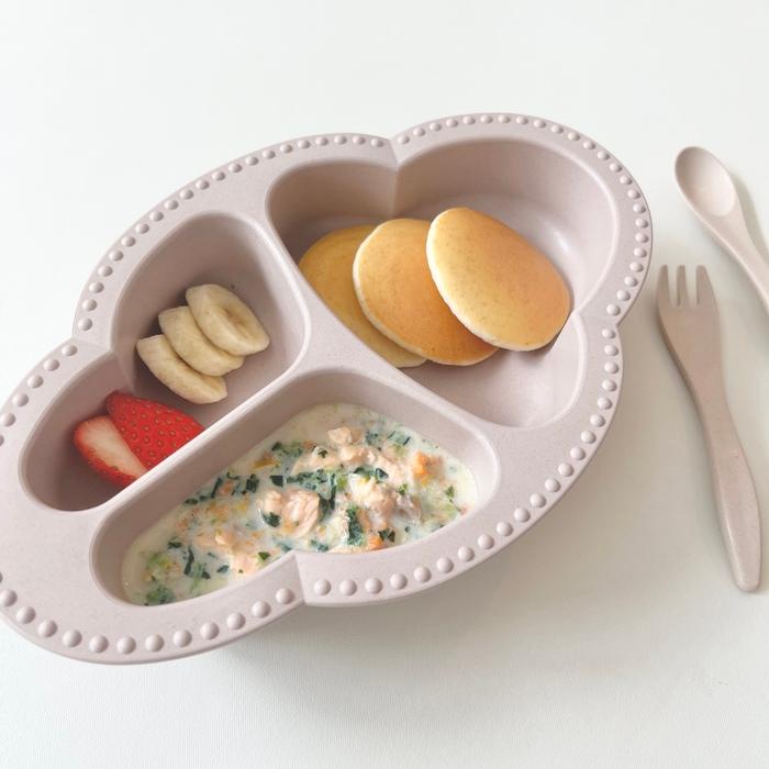 3色から選べる ベビーギフト もぐもぐ5点セット 食器 エプロン マット 一式 Lien de famille おしゃれで可愛い | lien de famille | 22