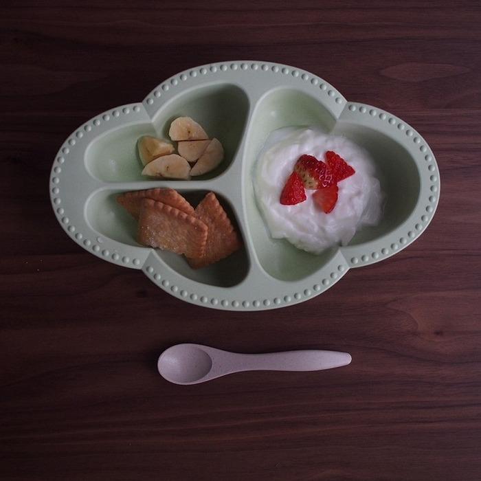 3色から選べる ベビーギフト もぐもぐ5点セット 食器 エプロン マット 一式 Lien de famille おしゃれで可愛い | lien de famille | 23