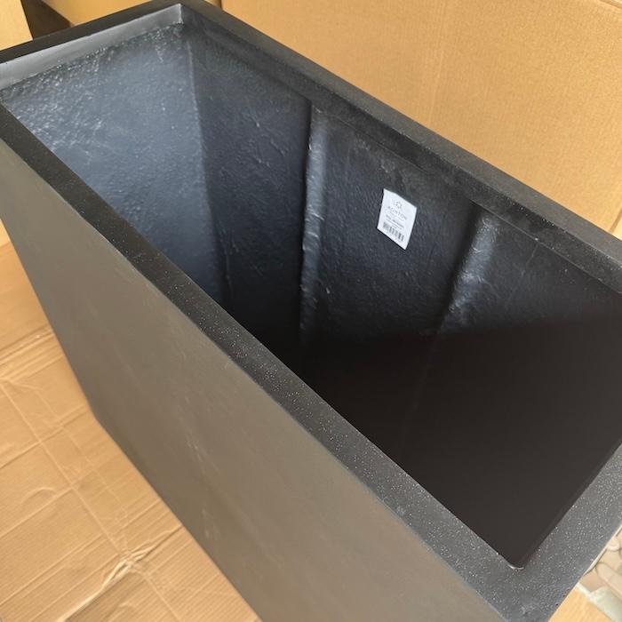 植木鉢 おしゃれ 大型 四角 プランター 鉢カバー マグナス パーティション L 幅80cm 高さ78cm FPR製 寒冷地対応 観葉植物 サボテン 屋外 室内 兼用 | KONTON | 07