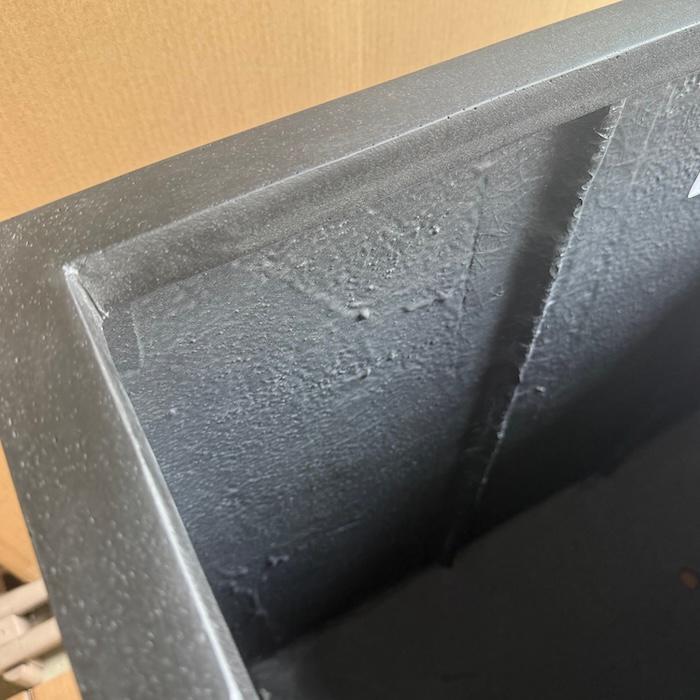植木鉢 おしゃれ 大型 四角 プランター 鉢カバー マグナス パーティション L 幅80cm 高さ78cm FPR製 寒冷地対応 観葉植物 サボテン 屋外 室内 兼用 | KONTON | 08