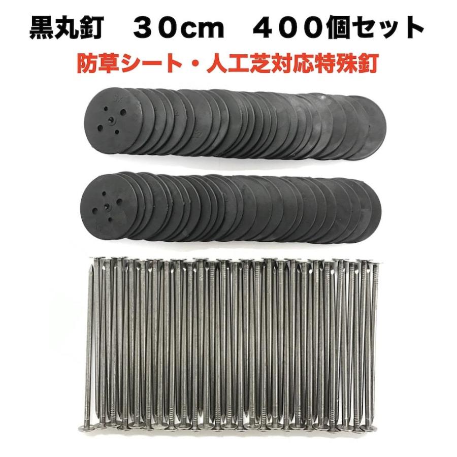 黒丸釘仕掛ける 黒丸板400枚+30珊釘400本仕掛ける ロング 防草居敷き 人工芝 取り締まり用  風変わり釘 取り締まり杭 取り締まりいの一番 その他ガーデニング、園芸用品-園芸用品-花、ガーデニング