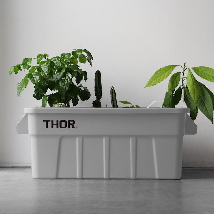 THOR（ソー） コンテナ 収納ボックス 53L 蓋付き 5色 ラージトート