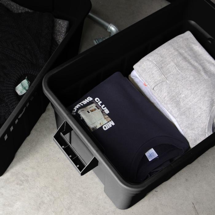 THOR（ソー） コンテナ 収納ボックス 53L 蓋付き 5色 ラージトート