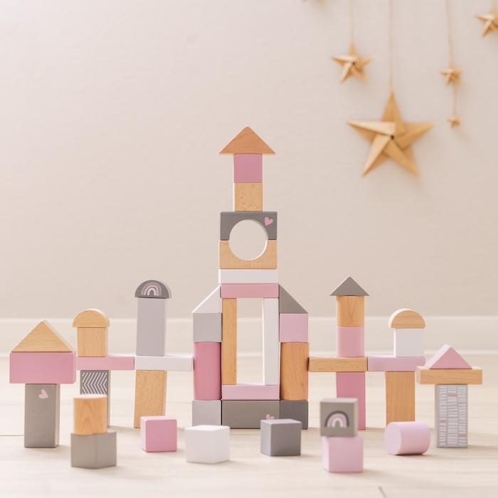 知育玩具 2歳から 木製 積み木 ウドゥンブロックス 50ピース 3色展開 おもちゃ 出産祝い 誕生日プレゼント 男の子 女の子 レーベルレーベル |  | 04