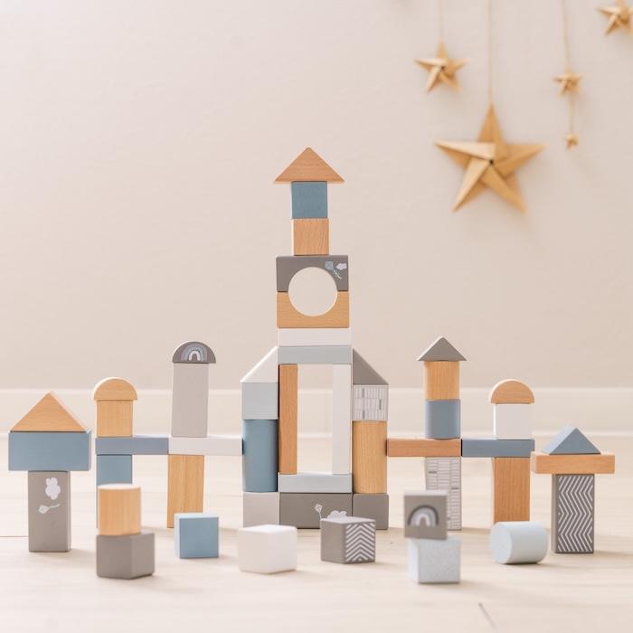 知育玩具 2歳から 木製 積み木 ウドゥンブロックス 50ピース 3色展開 おもちゃ 出産祝い 誕生日プレゼント 男の子 女の子 レーベルレーベル |  | 03