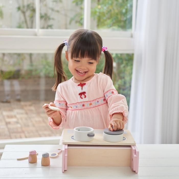 知育玩具 3歳 木製 ままごと フォルダブルクッカー キッチン おもちゃ 2色展開 ピンク ラテ 誕生日プレゼント 出産祝い 男の子 女の子 |  | 06