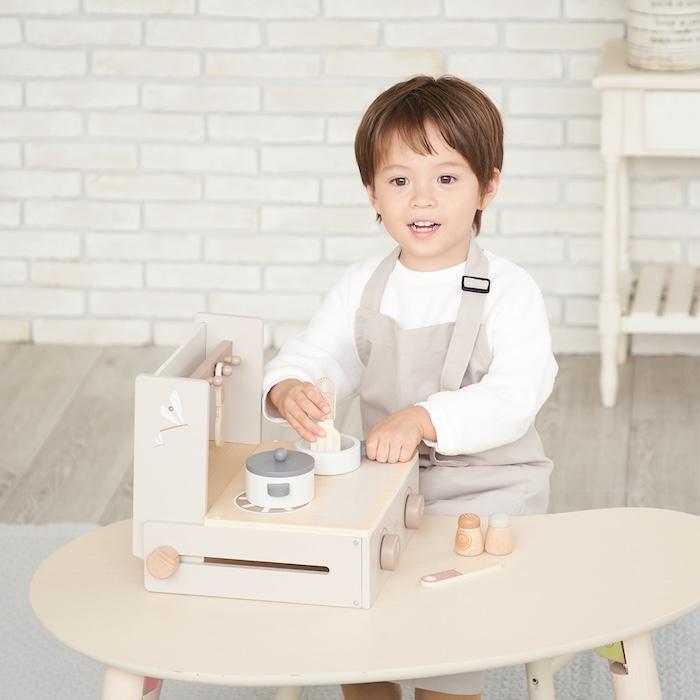 知育玩具 3歳 木製 ままごと フォルダブルクッカー キッチン おもちゃ 2色展開 ピンク ラテ 誕生日プレゼント 出産祝い 男の子 女の子 |  | 08