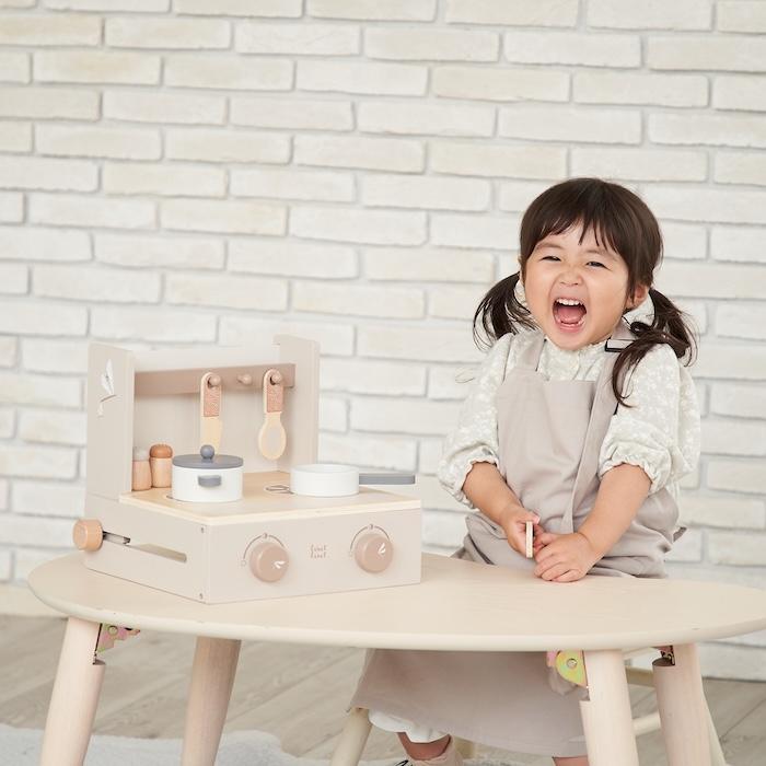 知育玩具 3歳 木製 ままごと フォルダブルクッカー キッチン おもちゃ 2色展開 ピンク ラテ 誕生日プレゼント 出産祝い 男の子 女の子 |  | 09