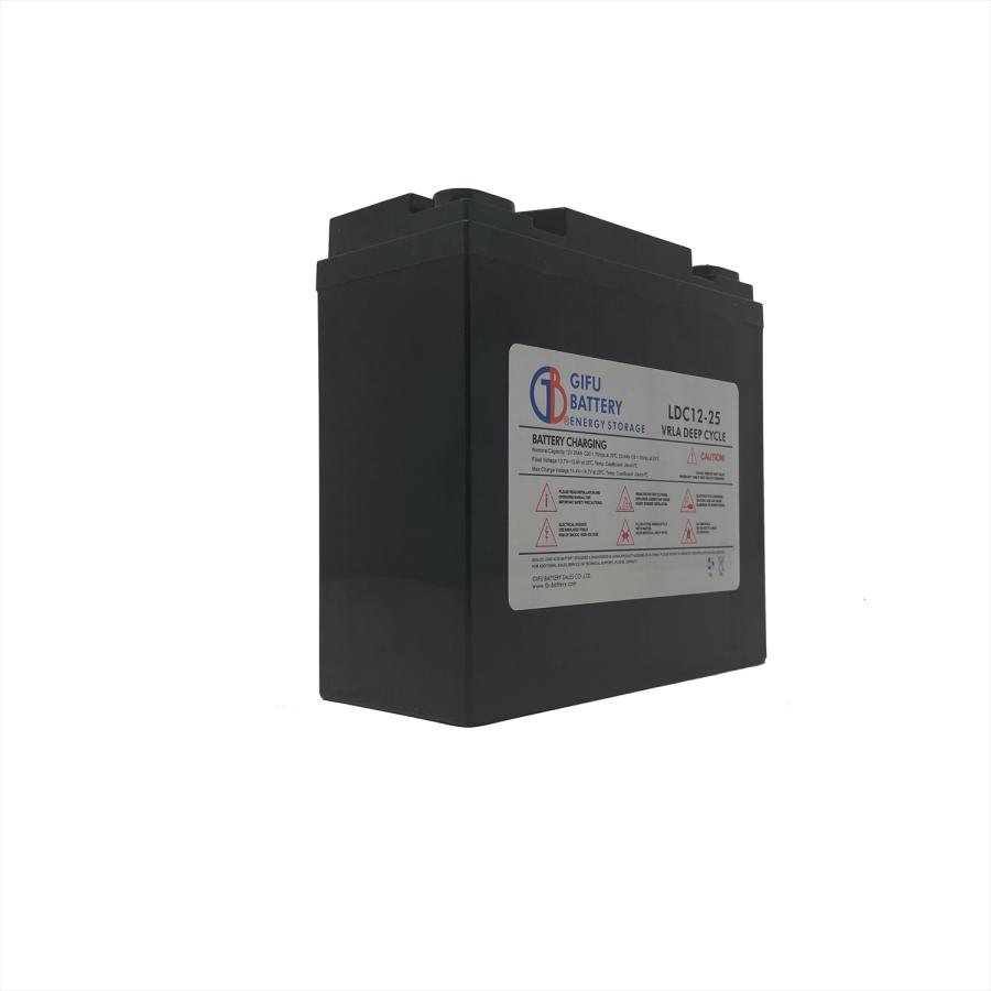 LDC12-25 ディープサイクルバッテリー AGM-GEL UPS 電動車椅子 小型電動機器 12V 23Ah(C5)/25Ah(C20 ...