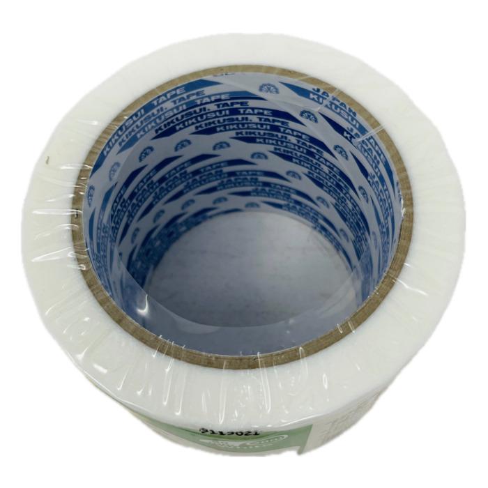 防草シート まもるテープ 6巻 白色 補修テープ 80mm×20m 菊水テープ製 ピン穴修理 接続テープ 粘着テープ ホワイトの画像