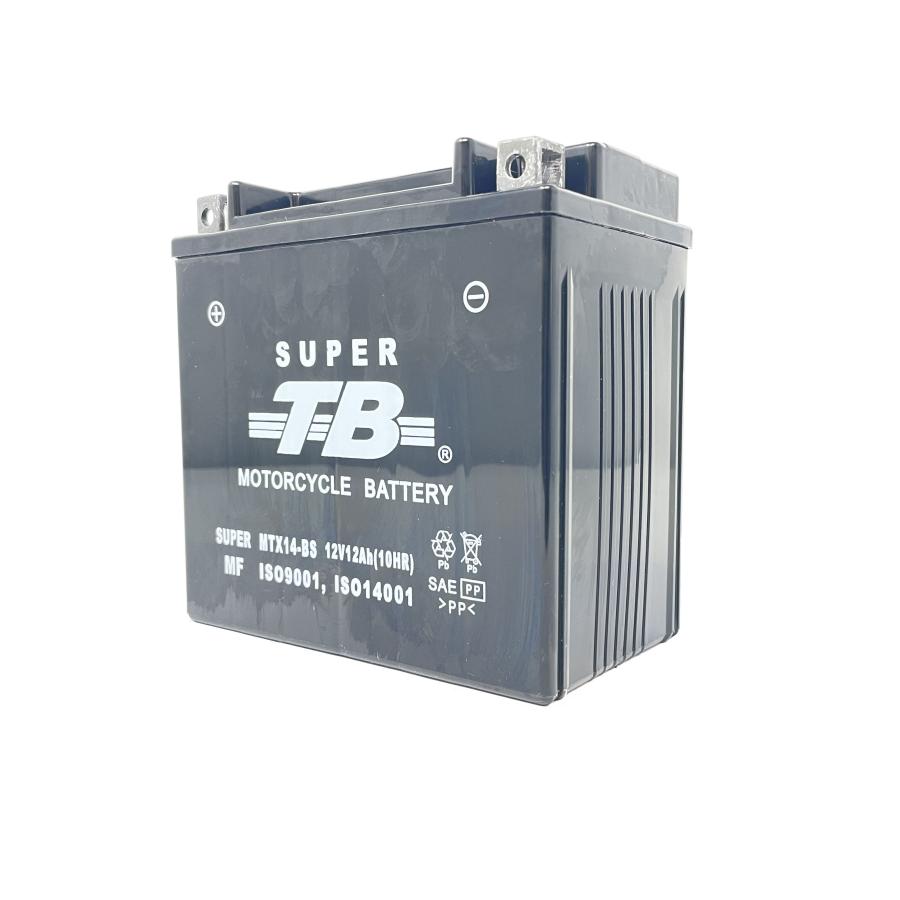 MTX14-BS バイク バッテリー 岐阜バッテリー販売 GB AGM 大型バイク 大排気量 ジェットスキー 発電機 補水不要 密閉型 12Ah 保証6ヶ月 |  | 05