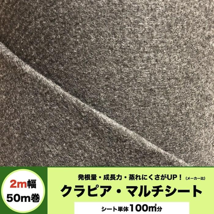 マルチシート クラピア用 （100m2） 2m幅50m巻 吸水性 透水性アップ