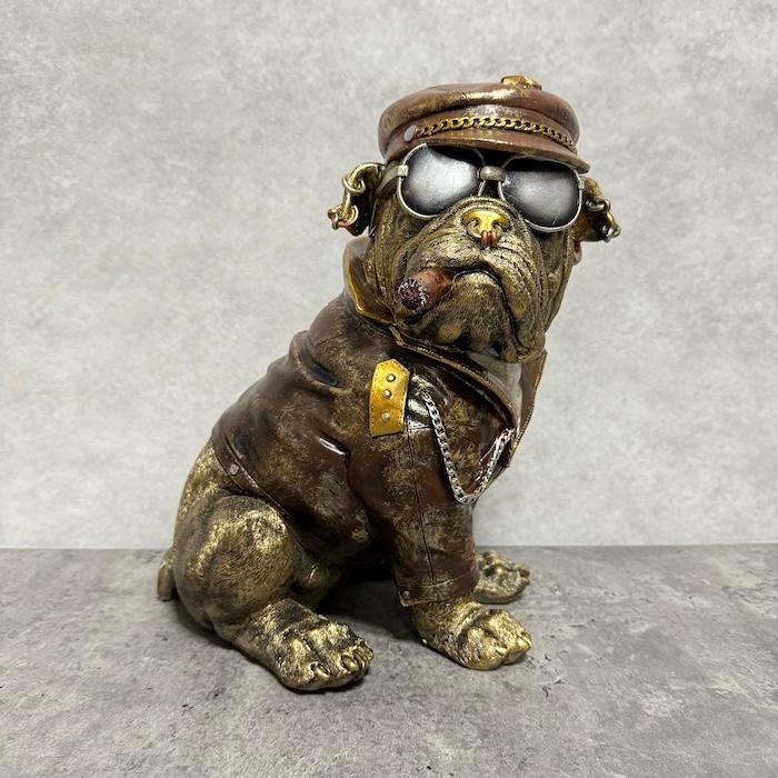 犬の置物 ブルちゃんA 高さ31.5cm かわいい おもしろオブジェ 北欧