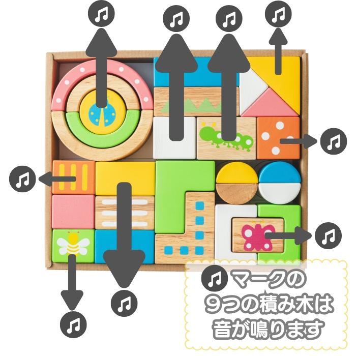 知育玩具 0歳 木製 音のなる積み木 SOUNDブロックス Large スタンダードカラー 指先トレーニング おもちゃ 出産祝い 男の子 女の子 プレゼント ギフト 1歳2歳3歳 |  | 01