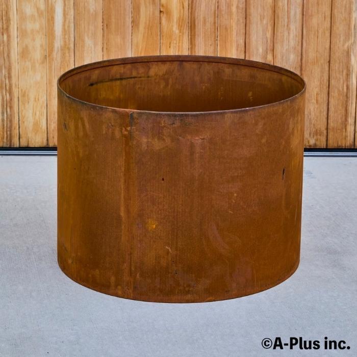 A-PLUS Patina コールテン鋼 植木鉢 直径60cm H450mm 1.5mm 経年変化