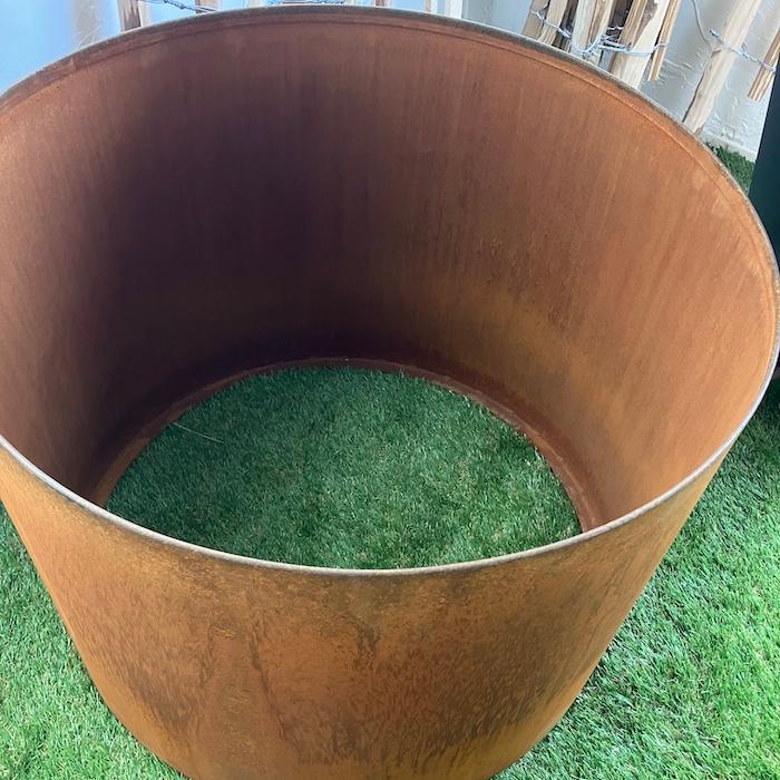 A-PLUS Patina コールテン鋼 植木鉢 直径60cm H450mm 1.5mm 経年変化