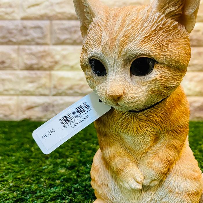 おじぎキャット 子 茶トラ白 猫 置物 可愛い リアル アニマルオブジェ インテリア かわいいネコ 動物 子猫 仔猫 Qy 166 ミドリスークラピアと雑草対策ー 通販 Yahoo ショッピング