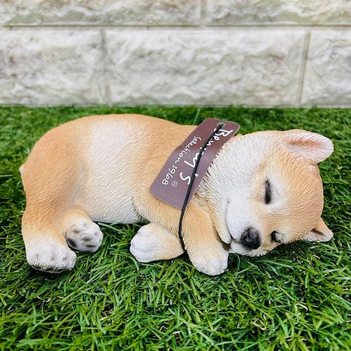 柴犬 子犬のオブジェ お昼寝中 置物 可愛い リアル アニマルオブジェ インテリア 動物 ガーデンオーナメント 玄関 雑貨 豆柴 Qy 1 ミドリスークラピアと雑草対策ー 通販 Yahoo ショッピング