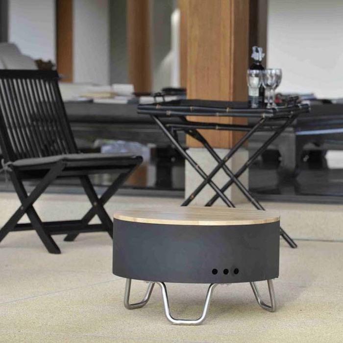 ファイヤーピット 焚き火台 a+design リボルバー BBQグリル 1台3役