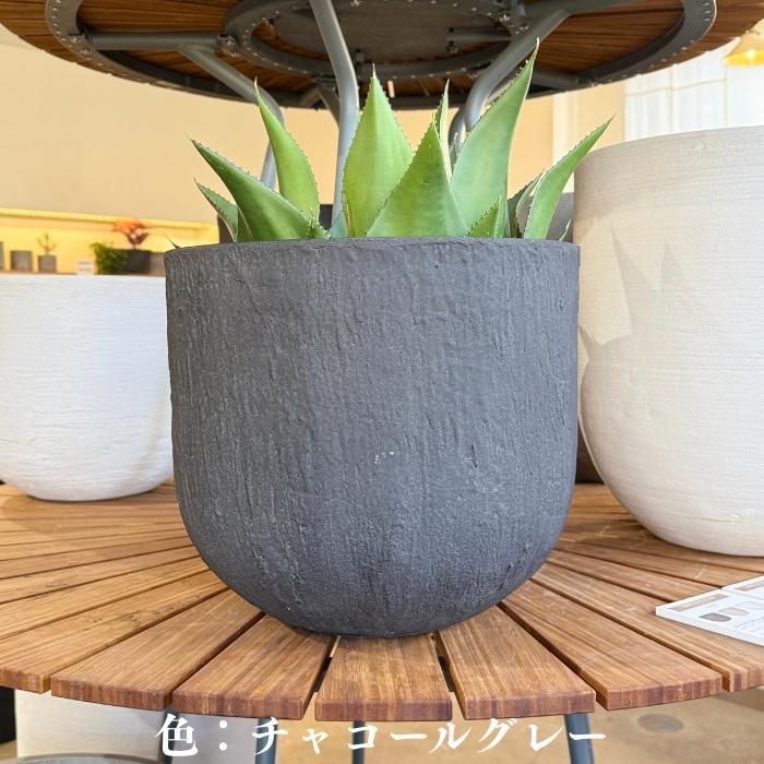 鉢カバー おしゃれ 大型 ソンク ユーポットミドル 16号 14号 11号 軽量 室内 屋外 北欧 観葉植物 インテリア モダン 丸型 KONTONの画像
