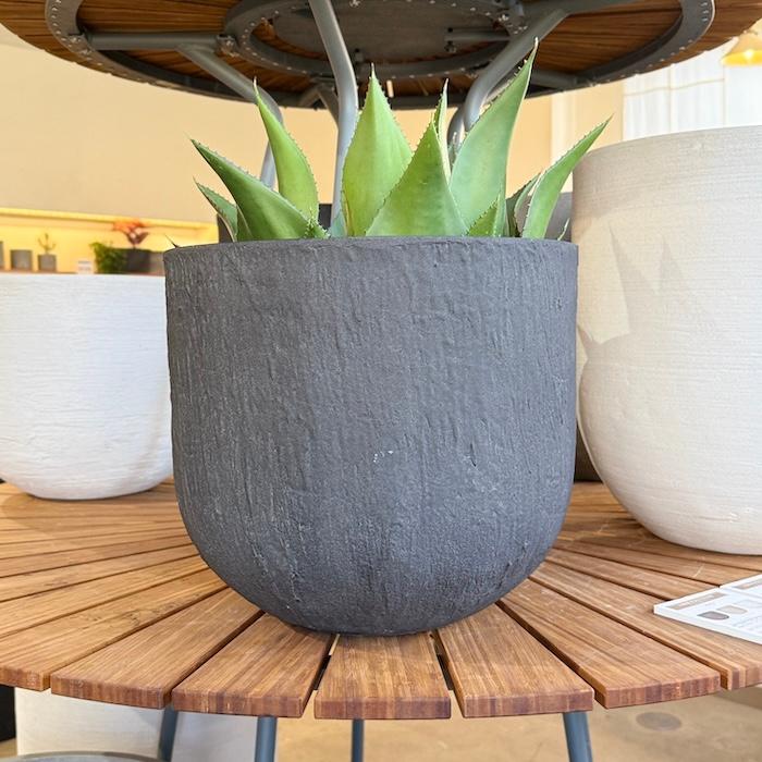 鉢カバー おしゃれ 大型 ソンク ユーポットミドル 16号 14号 11号 軽量 室内 屋外 北欧 観葉植物 インテリア モダン 丸型 KONTONの画像