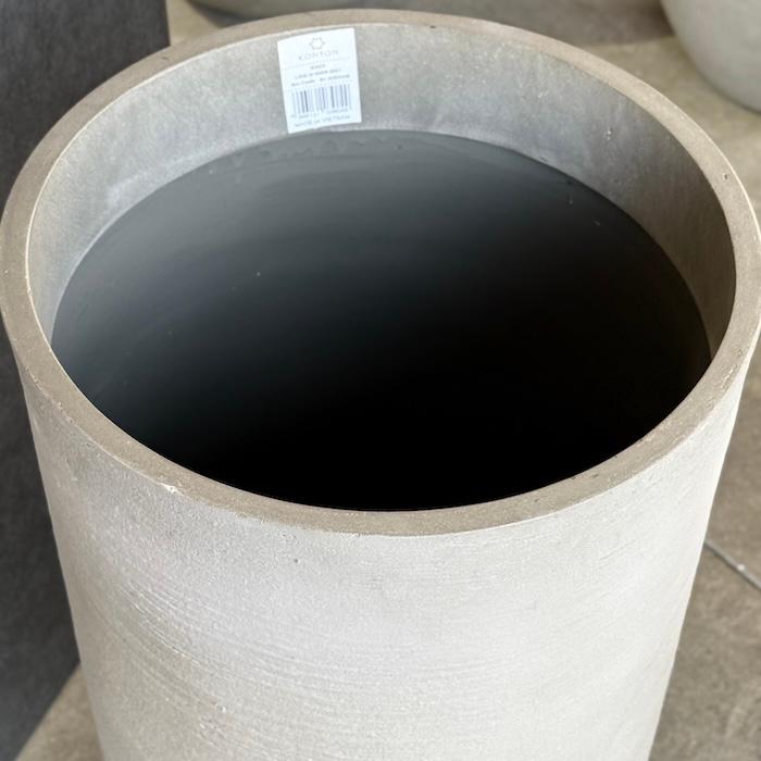 鉢カバー おしゃれ 大型 ソンク ロング 13号 軽量 室内 屋外 北欧 観葉植物 インテリア モダン 丸型 縦長 細長い KONTONの画像