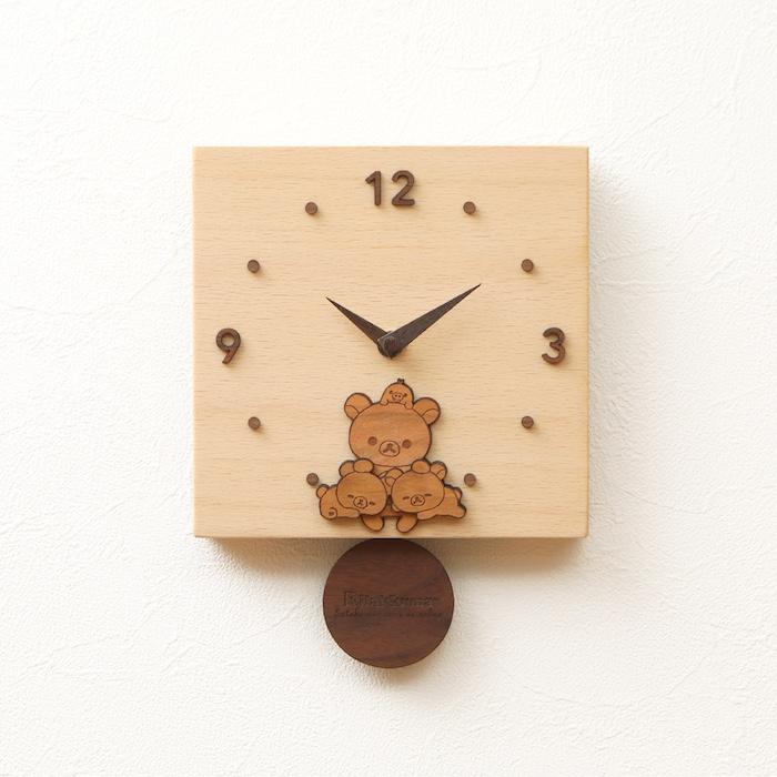 壁掛け時計 木製 リラックマ くつろぎ キャラクター おしゃれ かわいい 木 アナログ インテリア リビング 日本製 プレゼント ギフト 寝室 子供部屋 置き時計 |  | 06