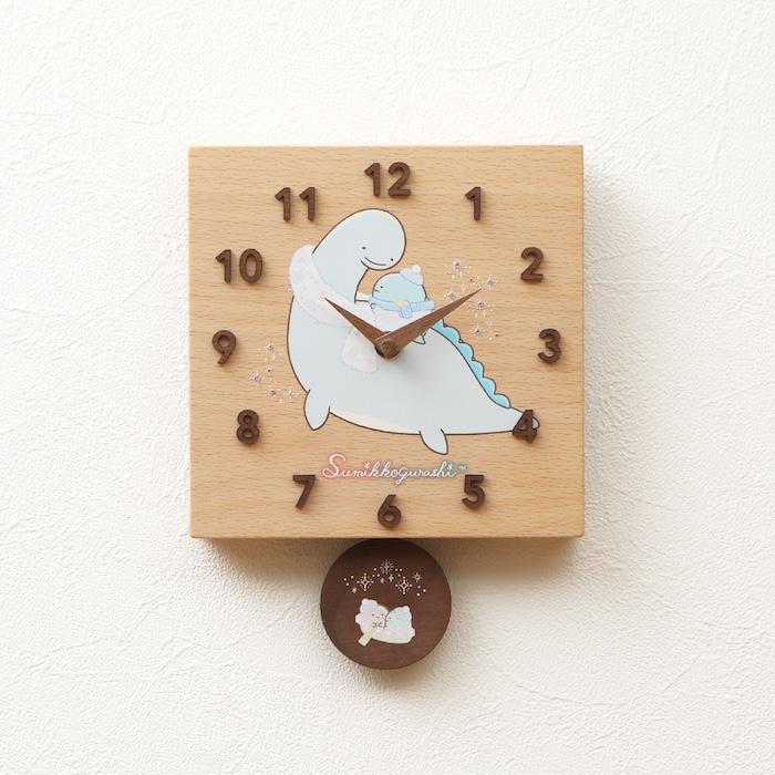 壁掛け時計 木製 すみっコぐらし きらきらな夜 キャラクター おしゃれ かわいい 木 アナログ インテリア リビング 日本製 プレゼント ギフト 置き時計 部屋 |  | 05