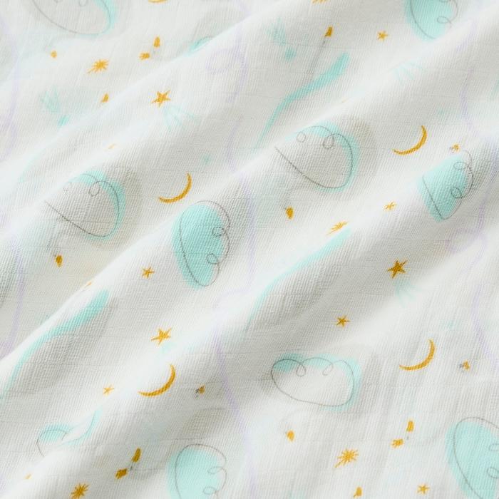 出産祝い D by DADWAY ディーバイダッドウェイ ガーゼおくるみ スワドル ギフトセット M スワンレイク ラベンダー ガーゼハンカチ 星 | D by DADWAY | 13