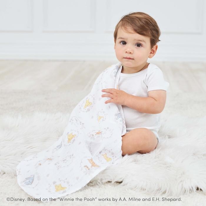 aden+anais essentials おくるみ スワドル ディズニー くまのプーさん